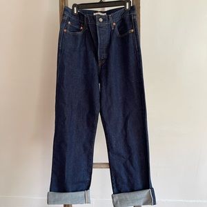 Levi’s high-waisted ribcage jeans size 29